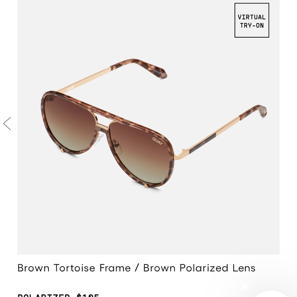 Quay High Profile Brown Tortoise/Brown Polarized Sunglasses